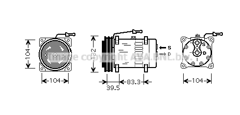 Compresor, climatizare REAK072 AVA QUALITY COOLING