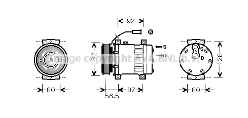 Compresor, climatizare REAK073 AVA QUALITY COOLING