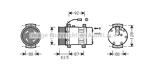 Compresor, climatizare REK107 AVA QUALITY COOLING