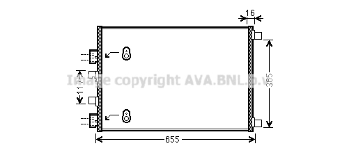 Condensator, climatizare RT5422 AVA QUALITY COOLING