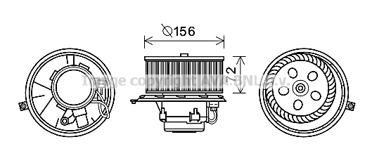 Ventilator, habitaclu RT8581 AVA QUALITY COOLING