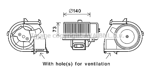 Ventilator, habitaclu RT8594 AVA QUALITY COOLING