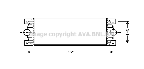 Intercooler, compresor RTA4329 AVA QUALITY COOLING