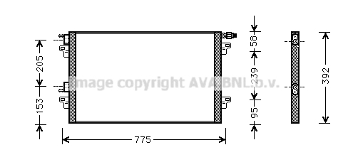 Condensator, climatizare RTA5280 AVA QUALITY COOLING