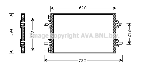 Condensator, climatizare RTA5294 AVA QUALITY COOLING