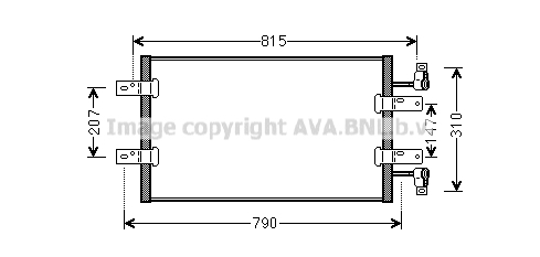 Condensator, climatizare RTA5451 AVA QUALITY COOLING