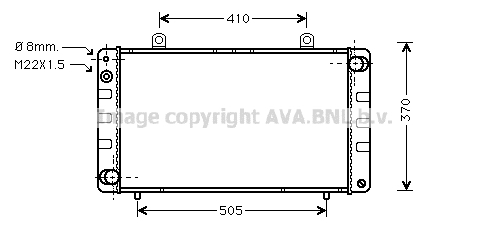 Radiator, racire motor SB2003 AVA QUALITY COOLING