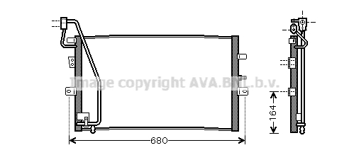 Condensator, climatizare SB5056 AVA QUALITY COOLING