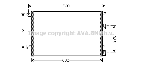 Condensator, climatizare SBA5060 AVA QUALITY COOLING