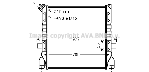Radiator, racire motor SC2001 AVA QUALITY COOLING