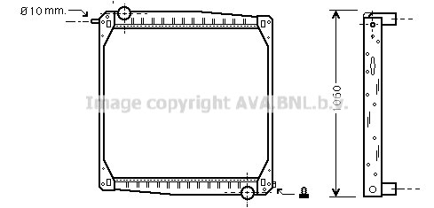 Radiator, racire motor SC2010 AVA QUALITY COOLING