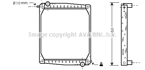 Radiator, racire motor SC2012 AVA QUALITY COOLING