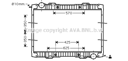 Radiator, racire motor SC2020 AVA QUALITY COOLING