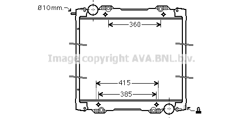 Radiator, racire motor SC2027 AVA QUALITY COOLING
