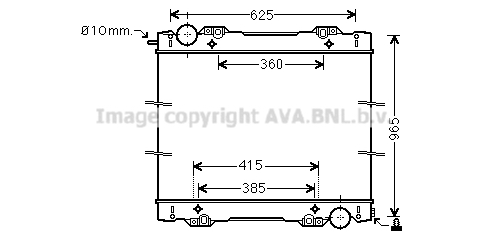 Radiator, racire motor SC2027N AVA QUALITY COOLING
