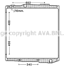 Radiator, racire motor SC2045 AVA QUALITY COOLING