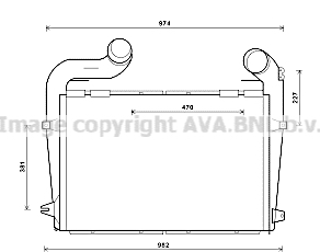 Intercooler, compresor SC4041 AVA QUALITY COOLING