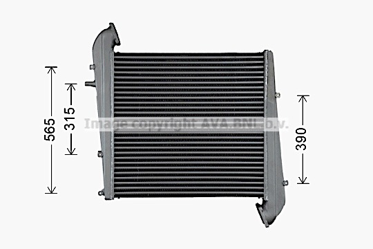 Intercooler, compresor SC4080 AVA QUALITY COOLING