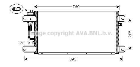 Condensator, climatizare SC5019 AVA QUALITY COOLING