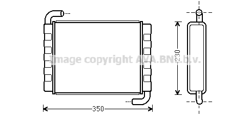 Schimbator caldura, incalzire habitaclu SC6006 AVA QUALITY COOLING