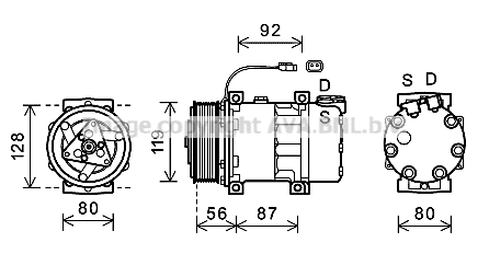 Compresor, climatizare SCAK033 AVA QUALITY COOLING