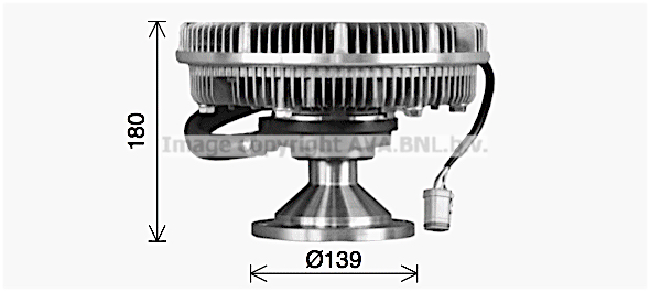Cupla, ventilator radiator SCC059 AVA QUALITY COOLING