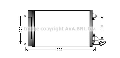 Condensator, climatizare STA5038D AVA QUALITY COOLING