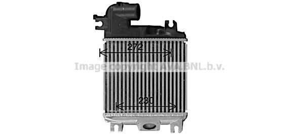 Intercooler, compresor TO4758 AVA QUALITY COOLING