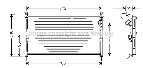 Condensator, climatizare TO5130 AVA QUALITY COOLING