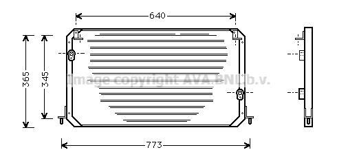 Condensator, climatizare TO5224 AVA QUALITY COOLING