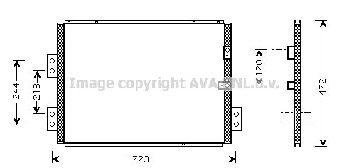 Condensator, climatizare TO5277 AVA QUALITY COOLING