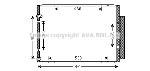 Condensator, climatizare TO5574D AVA QUALITY COOLING