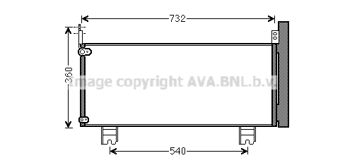 Condensator, climatizare TO5660D AVA QUALITY COOLING