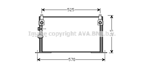 Condensator, climatizare TOA5585 AVA QUALITY COOLING