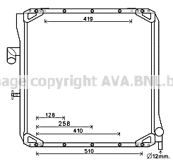 Radiator, racire motor UG2008 AVA QUALITY COOLING