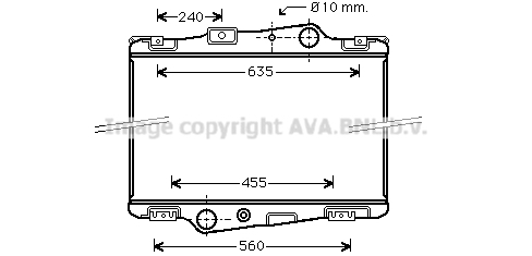 Radiator, racire motor VL2003 AVA QUALITY COOLING