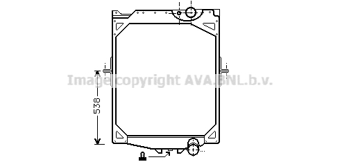 Radiator, racire motor VL2016 AVA QUALITY COOLING