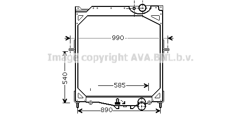 Radiator, racire motor VL2041 AVA QUALITY COOLING