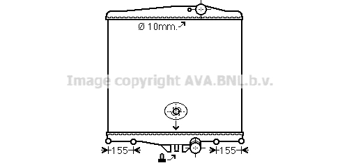 Radiator, racire motor VL2041N AVA QUALITY COOLING
