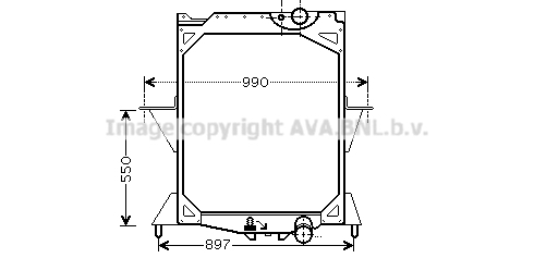 Radiator, racire motor VL2042 AVA QUALITY COOLING