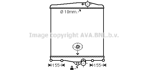 Radiator, racire motor VL2042N AVA QUALITY COOLING