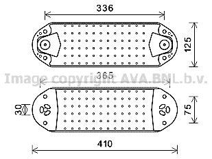 Radiator ulei, ulei motor VL3072 AVA QUALITY COOLING