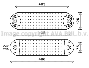 Radiator ulei, ulei motor VL3074 AVA QUALITY COOLING
