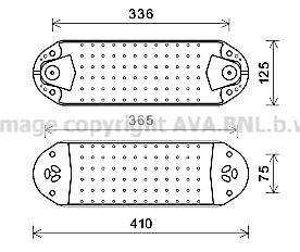 Radiator ulei, ulei motor VL3076 AVA QUALITY COOLING