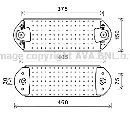 Radiator ulei, ulei motor VL3078 AVA QUALITY COOLING