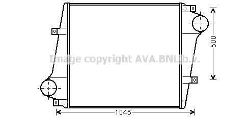Intercooler, compresor VL4050 AVA QUALITY COOLING