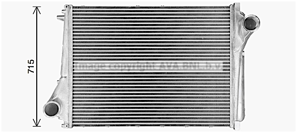 Intercooler, compresor VL4111 AVA QUALITY COOLING