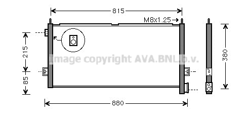 Condensator, climatizare VL5047 AVA QUALITY COOLING