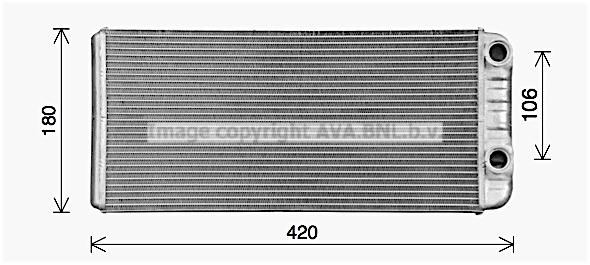 Schimbator caldura, incalzire habitaclu VL6114 AVA QUALITY COOLING