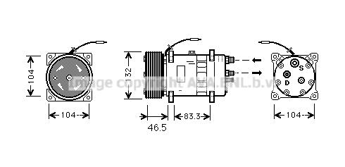 Compresor, climatizare VLAK026 AVA QUALITY COOLING